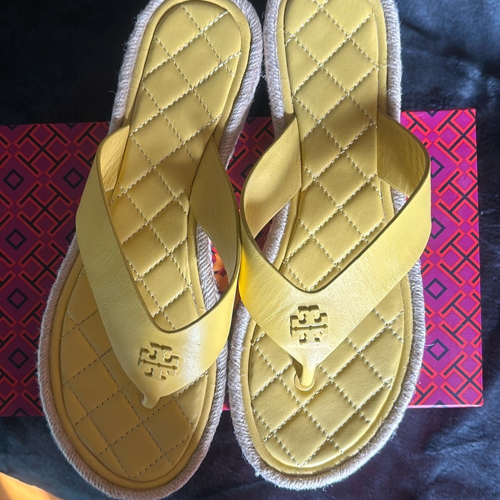 Tory Burch Napa calf slides